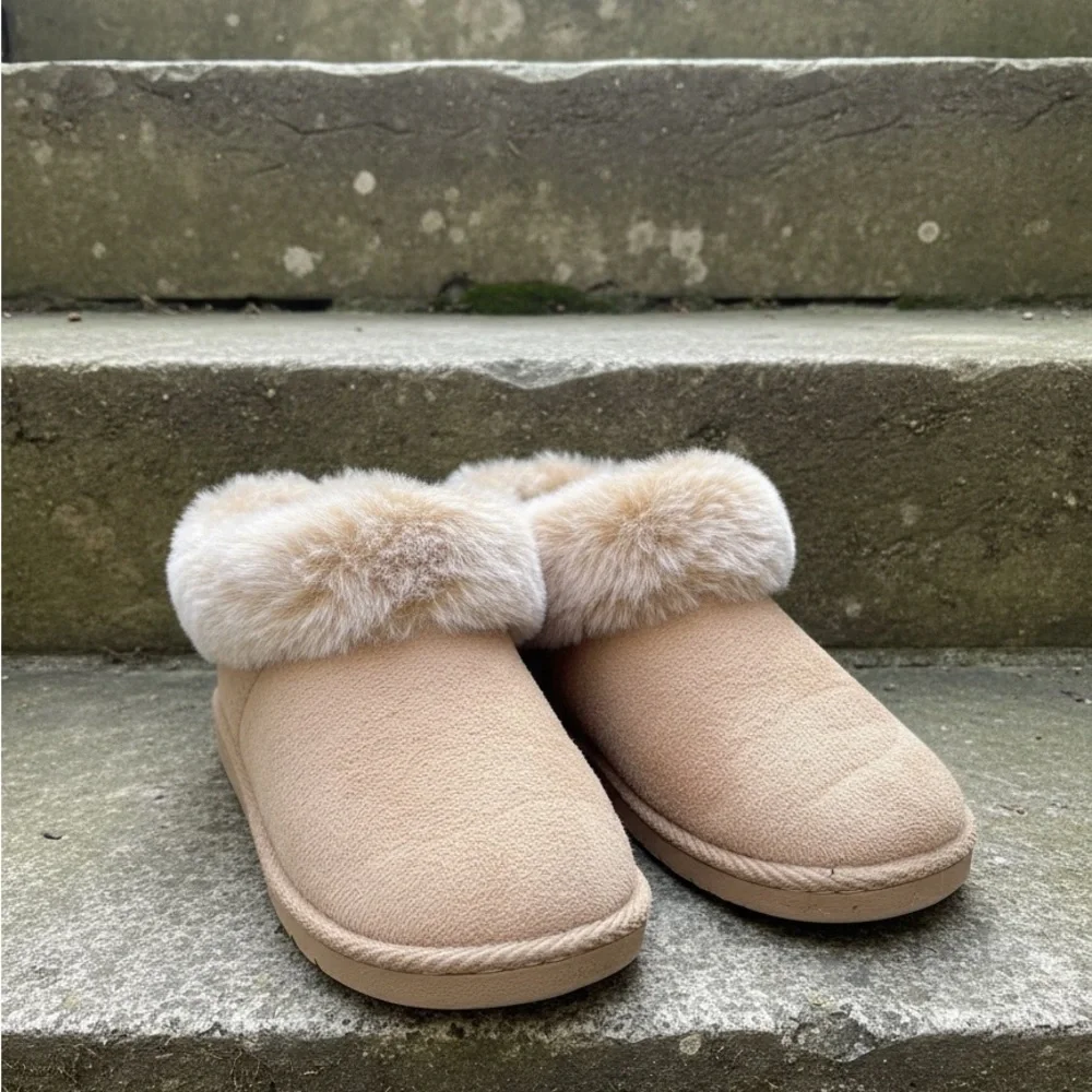 First Steps Cozy Tan Kids booties